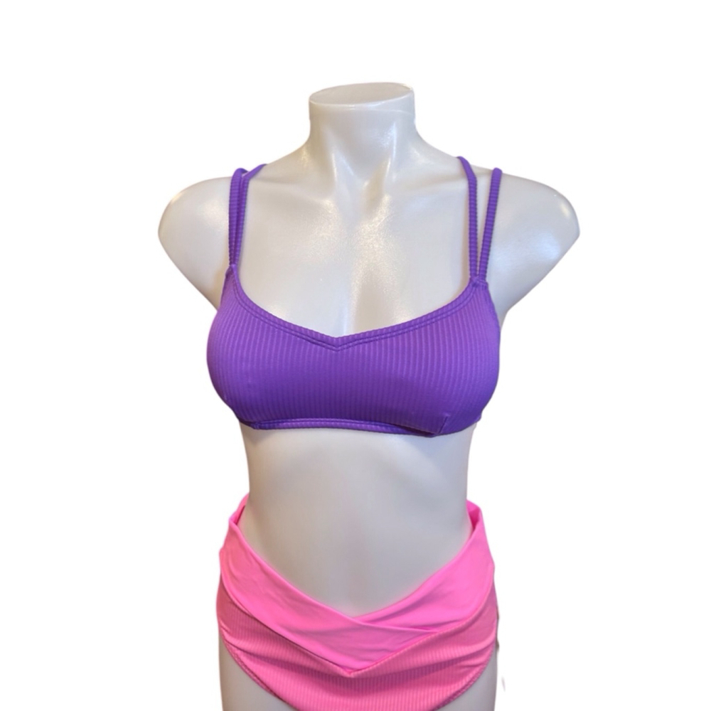 Women's Salt & Cove Bikini Top Size S Purple